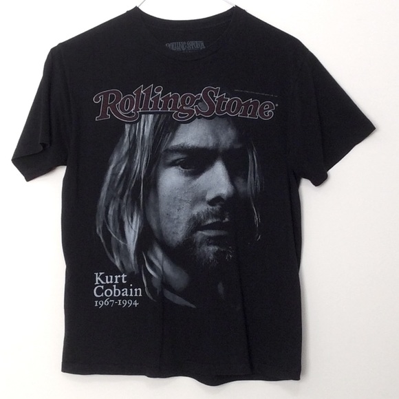 Rolling Stone Other - Rolling Stone Cover, Kurt Cobain, Black T-shirt, M